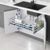 S-2742 SZUFLADA POD ZLEW WEWNĘTRZNA ALUMINIUM 900 DOMYK
